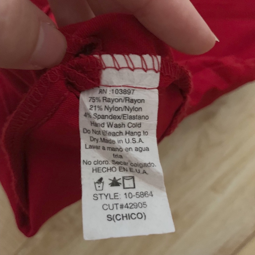 Red Mini Skirt - Picture 4 of 6